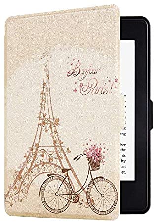 Huasiru Painting Case for Kindle Paperwhite, Paris - fits All Paperwhite Gens Prior to 2018 (Will not fit All-New Paperwhite 10th Gen)