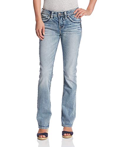 Silver Jeans Women's Suki High-Rise Baby Bootcut Jean