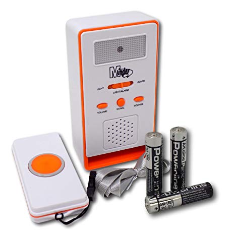 EPOSGEAR Minder Care Alert Elderly Caregiver Home Help Fall Distress Pager Alarm Button (with Batteries)