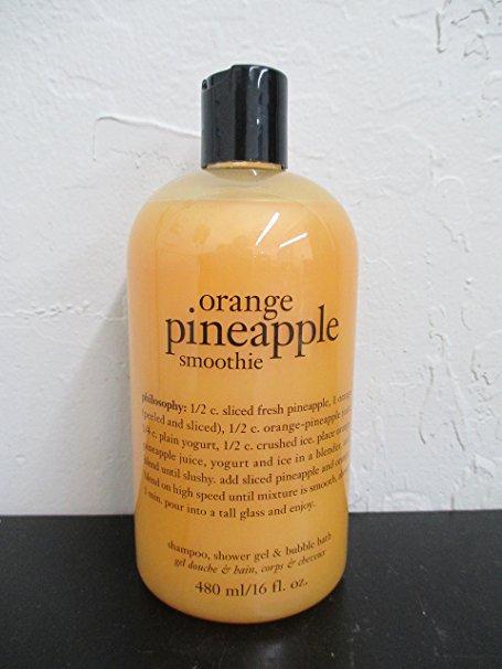 PHILOSOPHY ORANGE PINEAPPLE SMOOTHIE SHAMPOO, SHOWER GEL & BUBBLE BATH - 16 OZ by Philosophy