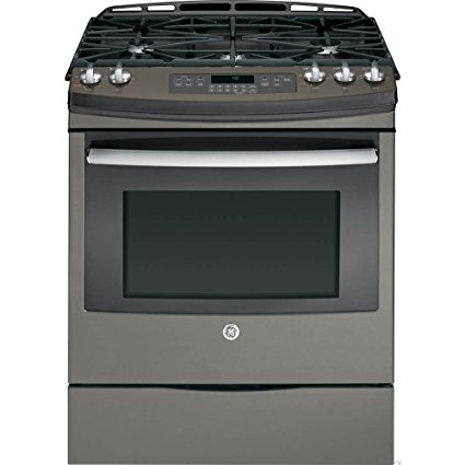 GE JGS750EEFES 30" Slate Gas Slide-In Sealed Burner Range - Convection