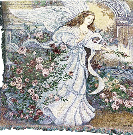 Manual Inspirational Collection 50 x 60-Inch Tapestry Throw, Angel of Love
