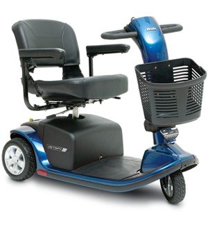 Pride Mobility VICTORY9 3 Wheel Scooter Vipor Blue