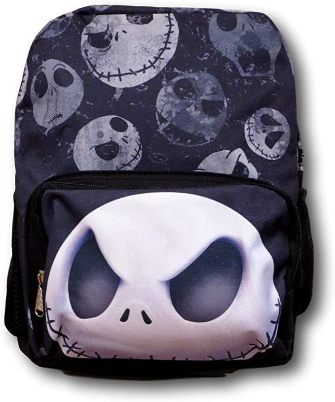 Nightmare Before Christmas 12in Backpack Jack Face All Over Small NBC Bag