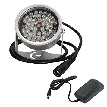 Illuminator Light 48 LED Cctv Ir Security Infrared Night Vision Camera   Camera's Adapter