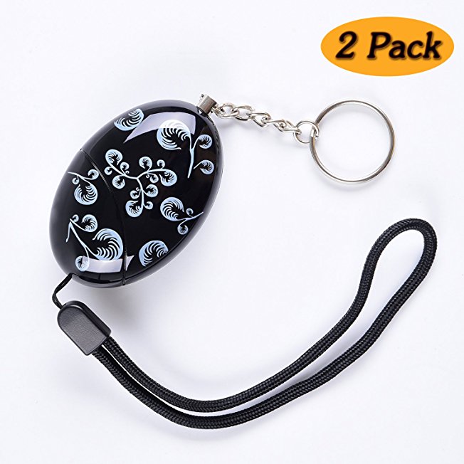 Delicate Printing Emergency Personal Alarm Keychain/the Wolf Alarm/Elderly/Attack/Protection/Self Defense Electronic with 120Db Good for kids/Who Work At Night/Adventurer/as a Bag Decoration(2 Pack)