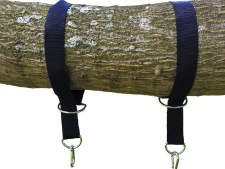 Tree Swing Hanging Kit Holds 1200lbs, Easy & Fast Swing Hanger Installation to Tree- 2 Strap & Snap Carabiner Hook, Perfect For Swings, Hammocks & Anything Else You Can Imagine - 100% Waterproof