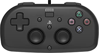 (Black Version) - Wired Mini Gamepad for Kids - PlayStation 4 Controller - Officially Licensed (Black)