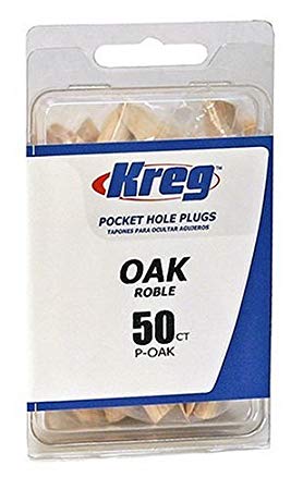 Kreg P-OAK Oak Plugs for Pockets, 50-Pack