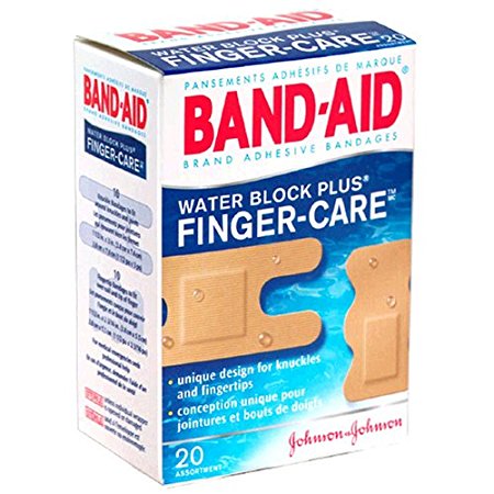 Band-Aid(R) Brand Water Block Plus(R) Finger-Care™ Bandages, Assorted, Box Of 20