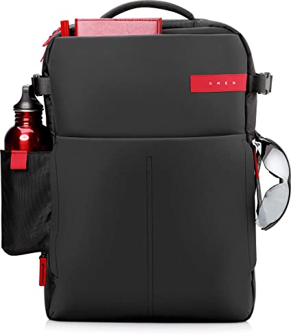 HP Omen Black/Red Gaming Backpack Water Resistant for Up to 17.3 Inch (43.9 cm) Laptop/Chromebook/Mac