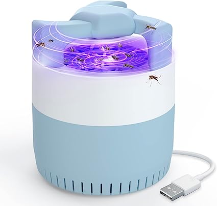 Mosquito Killer Lamp, Portable Fly Killer Lamp Electric Bug Zapper Quiet UV Mosquitoes Killer Lamp USB Fruit Fly Trap for Indoor Outdoor Home Kitchen Garden Camping