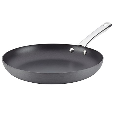 Farberware 84514 Hard-Anodized Nonstick Skillet, 12", Gray