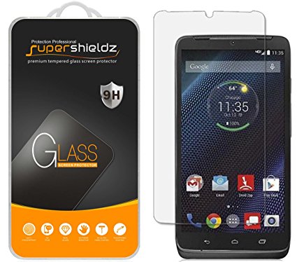 [2-Pack] Motorola Droid Turbo Tempered Glass Screen Protector, Supershieldz Anti-Scratch, Anti-Fingerprint, Bubble Free, Lifetime Replacement Warranty