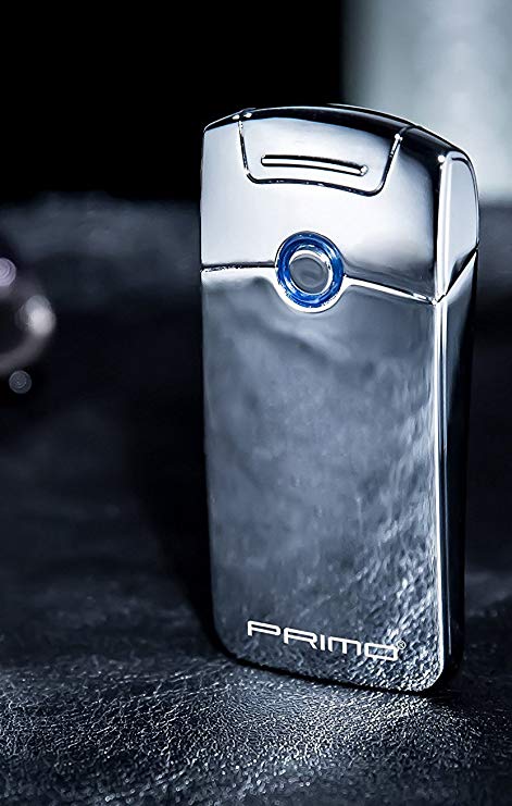 Primo Electric Arc Lighter, Electronic USB Rechargable Windproof Flameless Plasma Coil Cigar Lighter Christmas Men's Gift