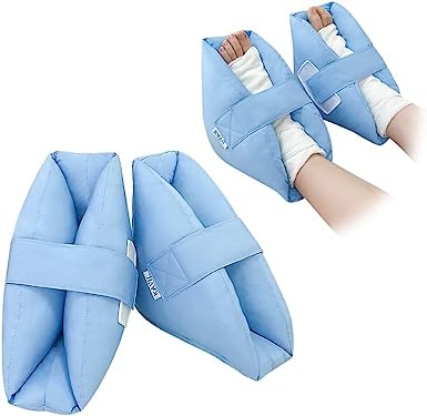 NEPPT Heel Pillows Pads Bed Sore Cushion Heel Protectors for Feet Foot Boot for Injuries (2pcs) Ankle Protector Pain Pressure Relief from Sores and Ulcers