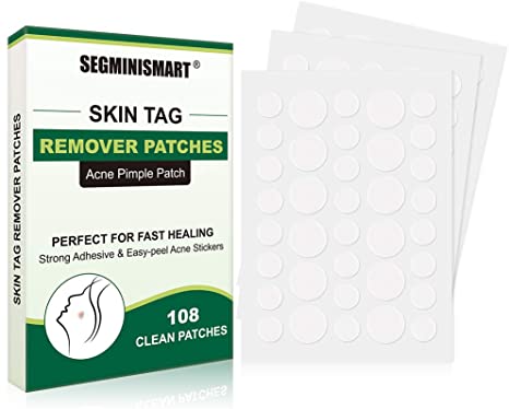 Skin Tag Remover Patches,Mole Remover,Skin Tag Removal,Acne Pimple Healing Patches,Covers and Conceals Skin Tags,Skin Tag Removal For Your Skin Tag(108 Patches)