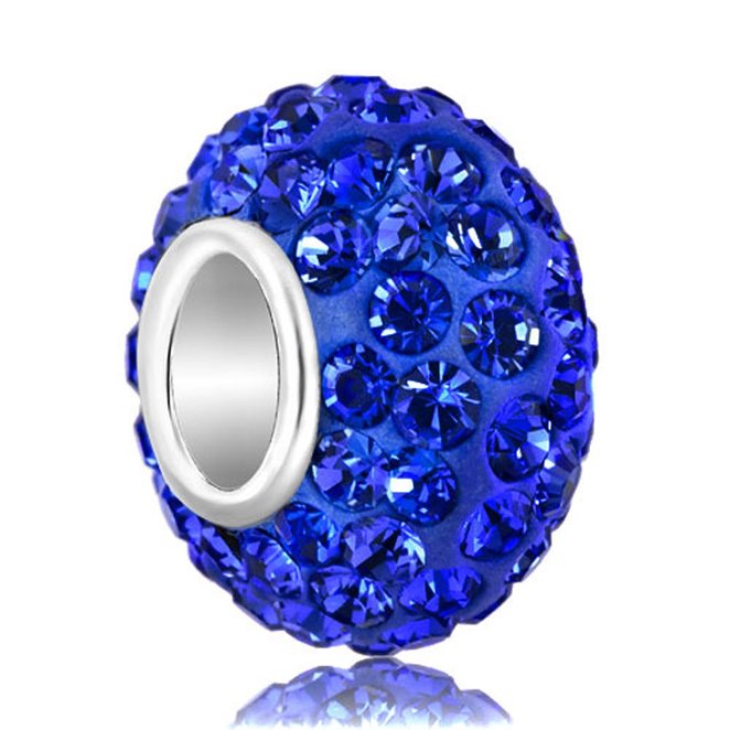 925 Sterling Silver Jan-Dec Birthstone Charms Swarovski Elements Crystal Sale Bead Fit Pandora Chamilia Bracelet