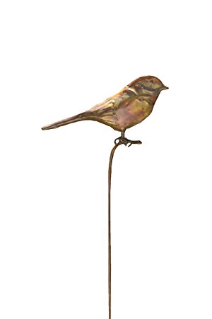 Ancient Graffiti Flamed Bird Garden Stake, 6.5 by 1 by 29-Inch