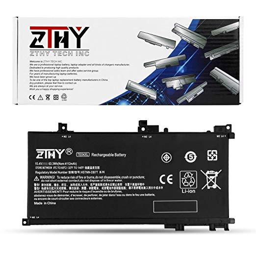 ZTHY 63.3Wh TE04XL Laptop Battery Replacement for HP Owmen 15-ax200 15-ax250wm 15-ax210nr 15-ax243dx 15-ax252nr 15-ax220tx Pavilion 15-bc200 15-bc204nf 905175-271 905175-2C1 905277-855 TPN-Q173 15.4V