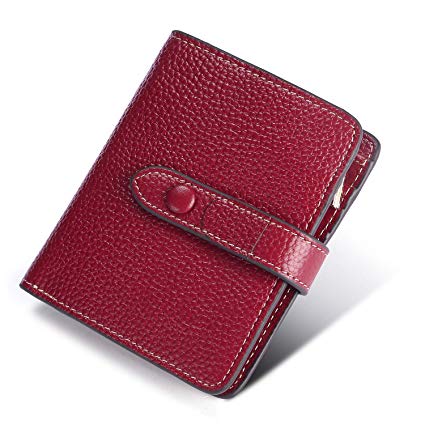 Yafeige Women's RFID Blocking Small Compact Leather Wallet Trifold Ladies Zipper Pocket Wallet Coin Purse