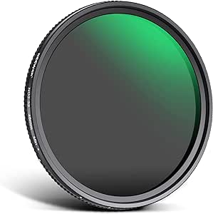 NEEWER 46mm Variable ND Filter ND2-ND32(1-5 Stops) Adjustable Neutral Density Filter/No X Cross/Ultra Slim Aluminum Alloy Frame/Optical Glass/Multi Layer Nano Coated/Water Repellent/Scratch Resistant