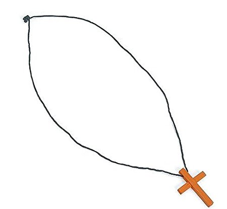 Wooden Cross Necklaces (1 dz)