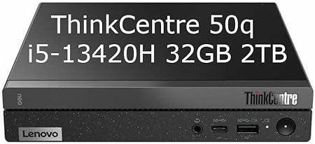 OEM Lenovo ThinkCentre Tiny 50q Intel Octa Core i5-13420H (Beats Intel i7-1260P), 32GB RAM, 2TB NVMe, DisplayPort, WiFi 6, Bluetooth, RJ-45, W11P, Business Desktop