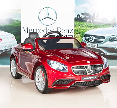 Mercedes-Benz S63 Ride on Car Kids RC Car Remote Control Electric Power Wheels W/ Radio & MP3 Red