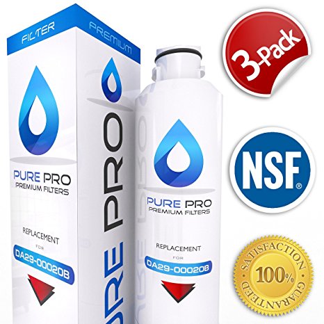 (3-Count) Samsung DA29-00020B Compatible Refrigerator Water Filter by Pure Pro Premium Filters