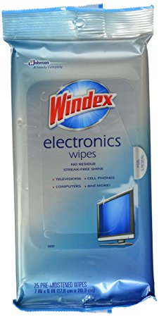 Windex Electronics Wipes, 25-Count