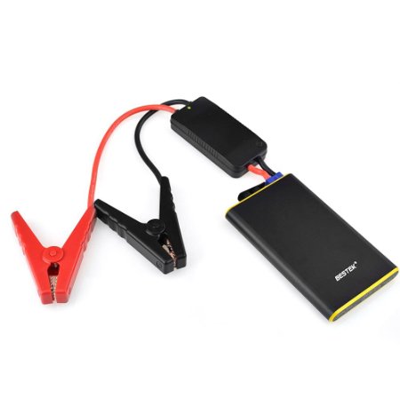 BESTEK 300A Peak Current Car Jump Starter with 5600mAh External Battery Charger