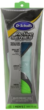 Dr Scholls Active Series Replacement Insoles Mens Small