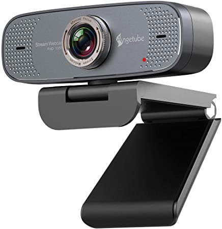 1080P USB Webcam with Mic PC Camera for Video Calling & Recording Video Conference/Online Teaching/Business Meeting Compatible with Computer Desktop Laptop MacBook for Windows Android iOS