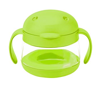 Ubbi Tweat Snack Container, Green, 9 Ounce