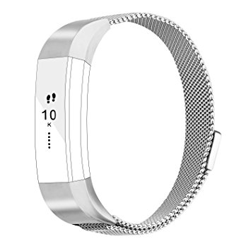 Fitbit Alta HR Band And Alta Band, Vancle Adjustable Fitbit Alta Accessories Replacement bands Metal Wristband Band Strap with Magnetic Closure Clasp for Fitbit Alta HR 2017/ Fitbit Alta 2016