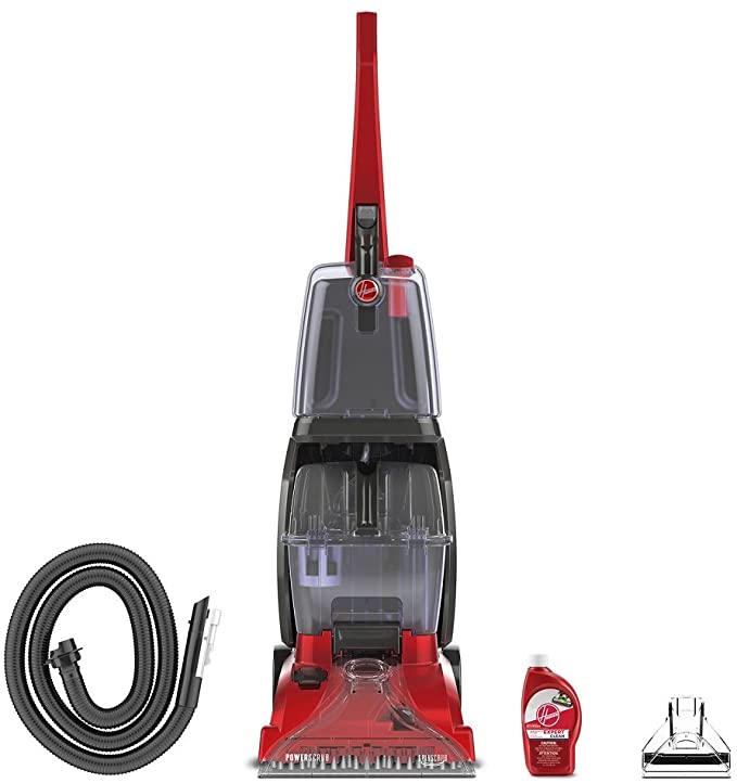 Hoover FH50135 Power Scrub Carpet Cleaner, Red