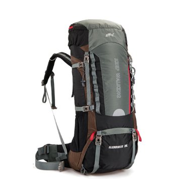 OutdoorMaster 70L5L Internal Frame Professional Hiking Backpack with Pressure Despersing Design