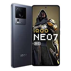 (Refurbished) iQOO Neo 7 5G (Interstellar Black, 12GB RAM, 256GB Storage) | Dimensity 8200, only 4nm Processor in The Segment| 50% Charge in 10 mins| Motion Control & 90 FPS Gaming