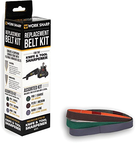 Work Sharp Knife & Tool Sharpener Replacement Belt Kit (WSKTS & WSKTS-KT)