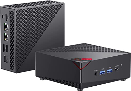 ACEMAGICIAN Mini PC, AMD Ryzen 5 5600U (6C/12T, up to 4.2Ghz) 16GB DDR4 512GB SSD Mini PC Windows 11 Pro, 4K@60Hz Triple Display Dual Ethernet Mini Desktop Computers WiFi BT 4.2, Support Auto Power On