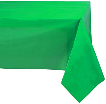 Jubilee 54-Inch-By-108-Inch PEVA Table Cover, 4 Count, Green