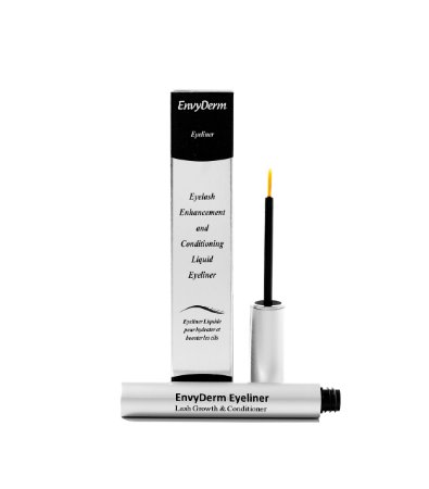 Envyderm Cosmetics Eyelash Enhancement and Conditioning Liquid Eyeliner with Argan Oil  - Black (0.17 fl. oz)