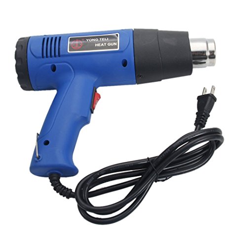 1500W Dual Temperature Heat Gun Hot Air Wind Blower   4 Nozzles Power Heater