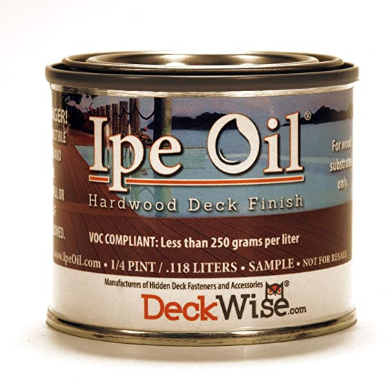 DeckWise Ipe Oil Hardwood Deck Semi-Transparent 250 VOC Natural Finish 1/4 Pint Sample (Sample)