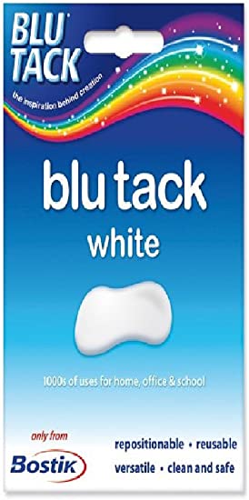 Bostik Blu-tack Mastic Adhesive Non-toxic White 60g Ref 801127 (2)