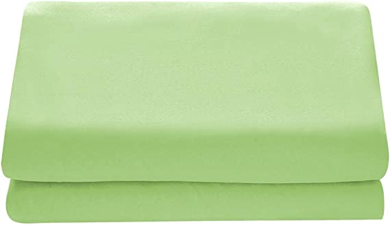 Comfy Basics 1-Piece Ultra Soft Flat Sheet - Elegant, Breathable, Lime, King, Cal King