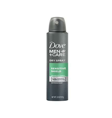 Dove Men   Care Dry Spray Antiperspirant, Sensitive Shield 3.80 oz (Pack of 4)