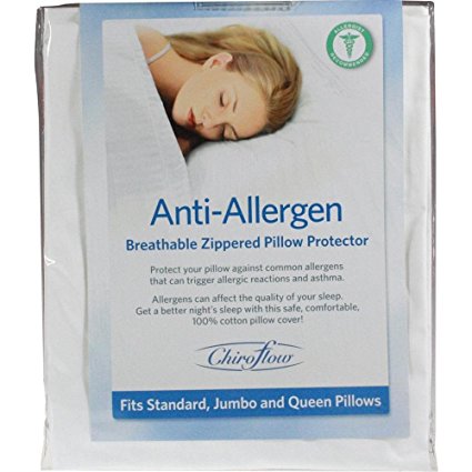 Mediflow, Chiroflow Anti-Allergen Breathable Zippered Pillow Protector