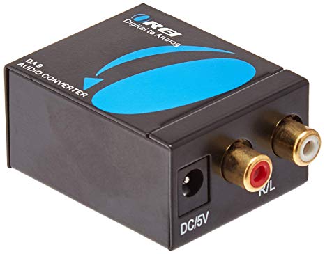 OREI DA9 Digital Optical Coax Coaxial Toslink to Analog RCA L/R Audio Converter